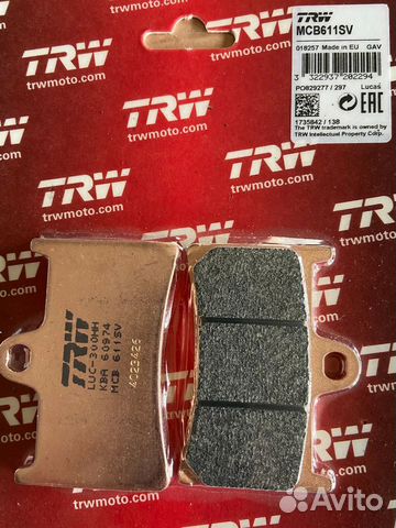 Тормозные колодки TRW MCB611SV MCB611 FZ6 8 FZS600 купить в Чебоксарах ...