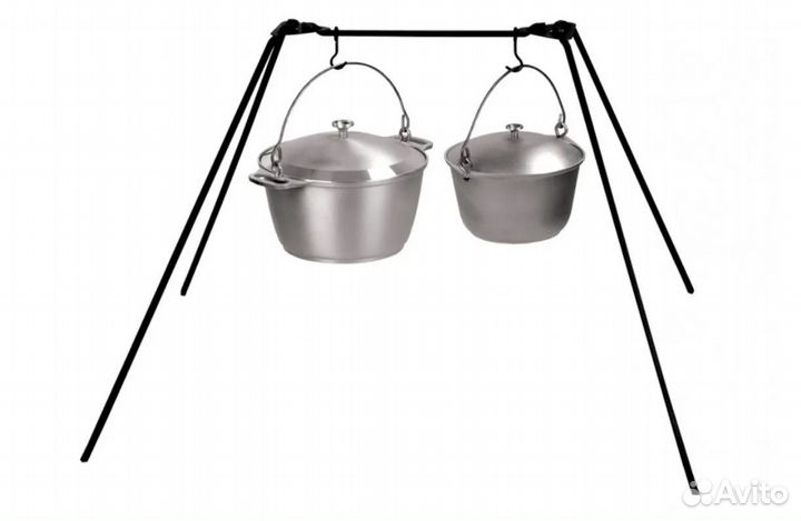 Тренога для костра двухместная