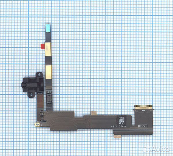 Шлейф аудио-разъема для Apple iPad 2, P/N: 821-137