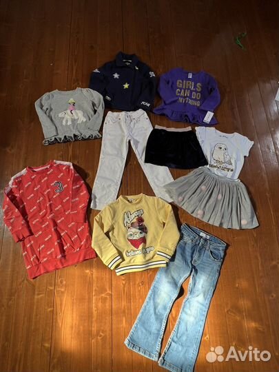 Брендовые вещи пакетом на девочку 4-5лет