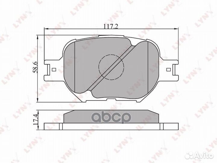 Колодки тормозные передние BD-7507 lynxauto