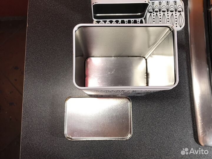 Банки для сыпучих продуктов металлические IKEA 3шт