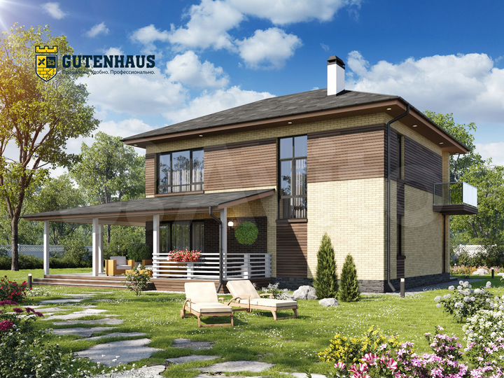 Дом 142 м² на участке 8 сот.