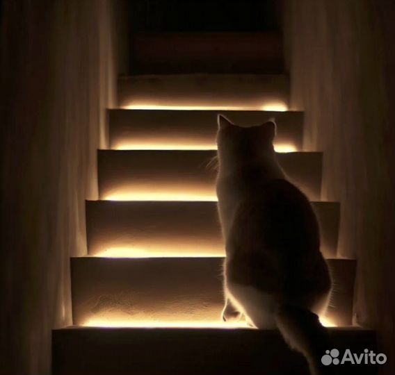 Подсветка лестницы с датчиками движения