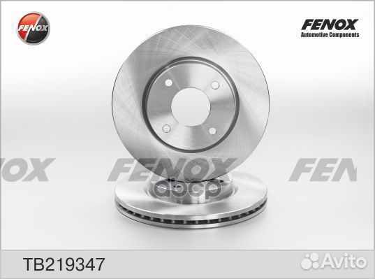 Диск тормозной Nissan Tiida 07- TB219347 fenox