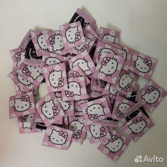 Нашивка аппликация Китти для детской одежды 10шт