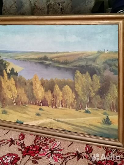 Картина масло холст, большая, природа