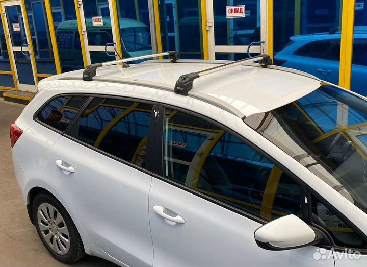 Багажник Turtle на низкие рейлинги Киа Сид и др