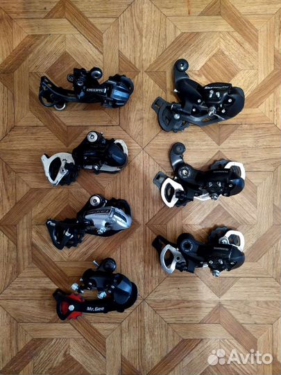 Манетки, шатуны, задние, передние переключатели