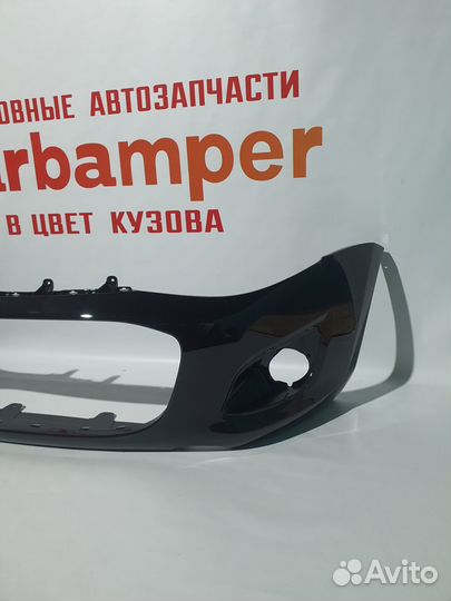 Передний на Ладу Калину 2 бампер Черная пантера