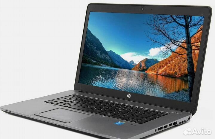 Ноутбук HP бу 8 гб экран 14 Ssd Windows 7 4 ядра