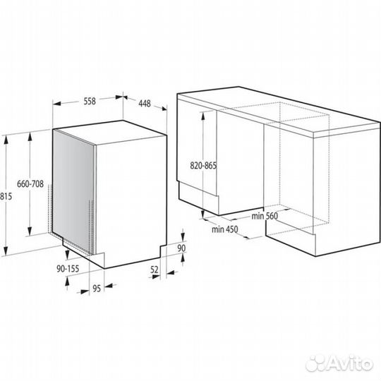 Посудомоечная машина Gorenje GV52041 узкая белый