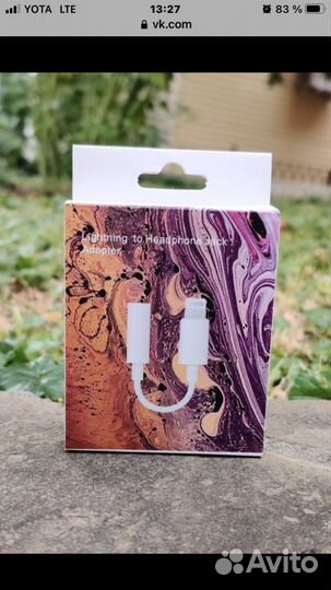 Переходник с lightning на AUX 3.5mm