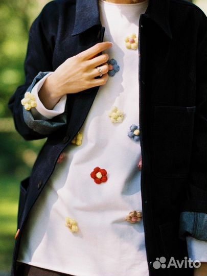 Брошь цветок ручной работы