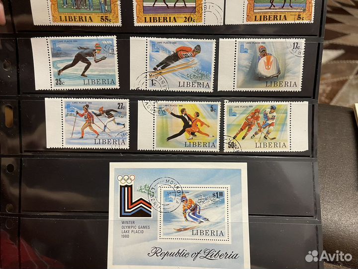 Марки спорт. Либерия. Пакет 10