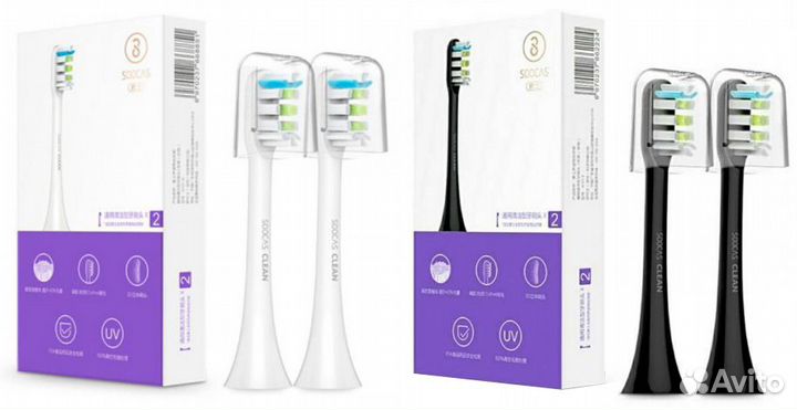 Сменные насадки для зубной щетки Soocare Soocas X3