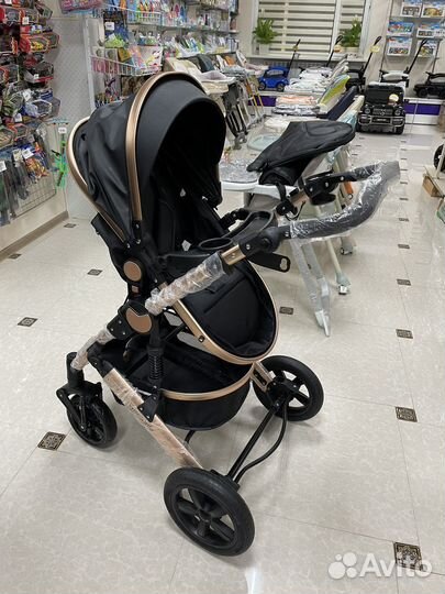 Коляска Wisesonle экокожа 3В1 новая