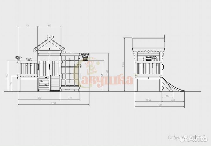 Игровой комплекс Савушка Baby club 3