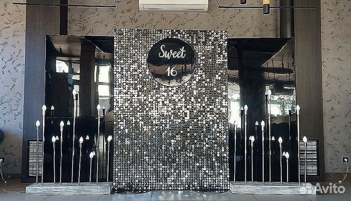 Фотозоны паетки арки шары