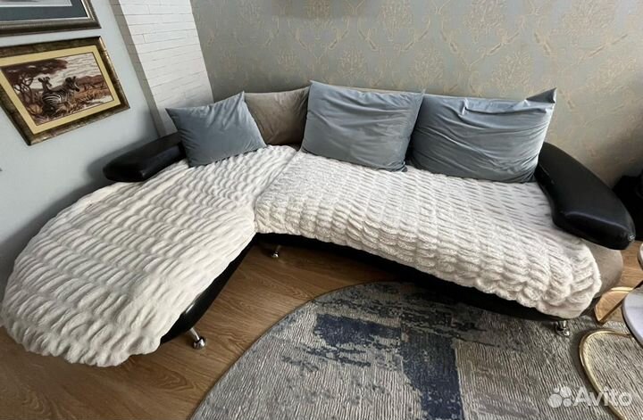 Диван угловой бу + кресло