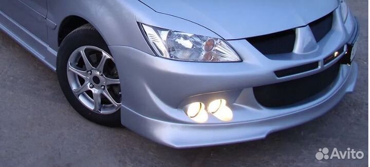 Реснички на фары MMC lancer 2003-09