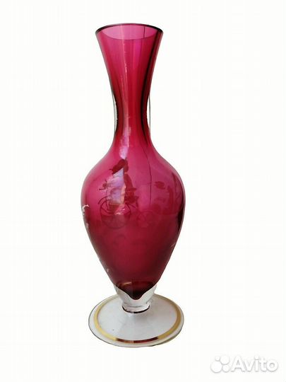 Ваза 19 века, расписанная вручную Mary Gregory