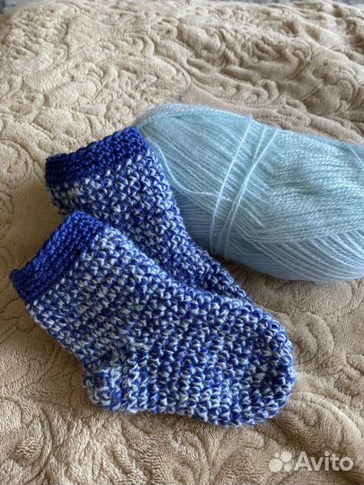 Вяжу пинетки/носочки для малышей