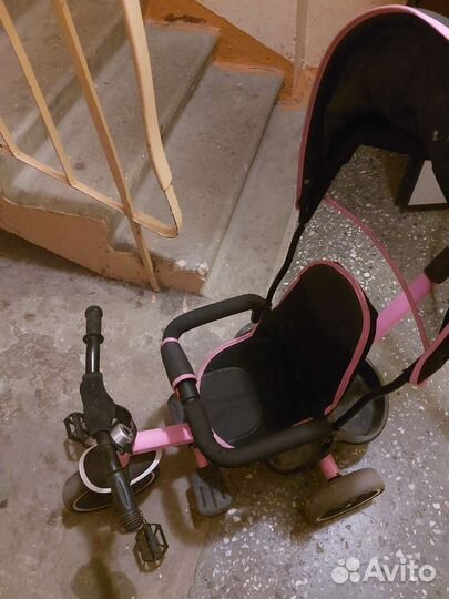 Велосипед с родительской ручкой