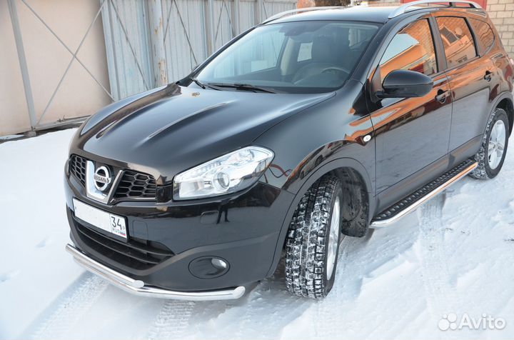 Защита порогов Nissan Qashgai +2 2009