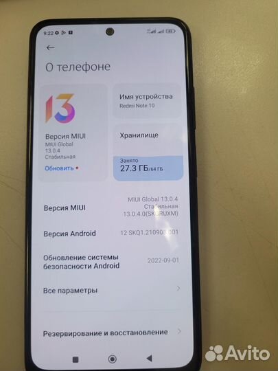 Xiaomi redmi note 10 4/64GB