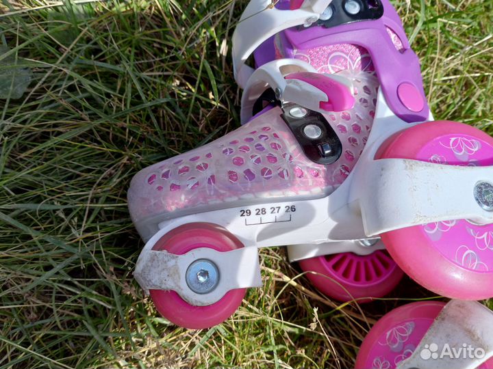 Коньки детские раздвижные 27 30