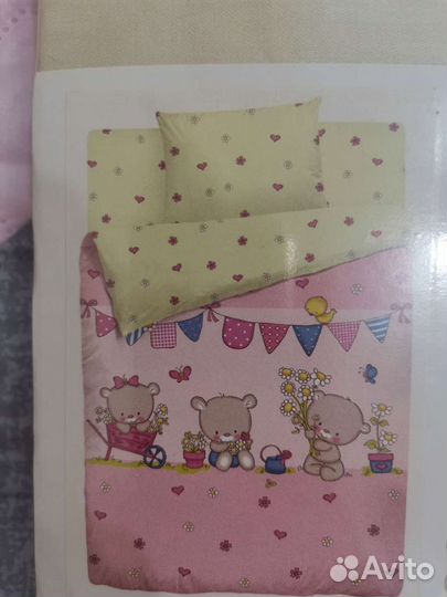 Комплект постельного белья в детскую кроватку