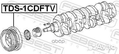 Шкив коленвала 1cdftv TDS-1cdftv Febest
