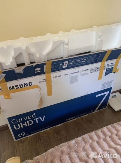 Коробка для телевизора 49 диагональ изогнутый