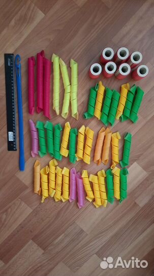 Бигуди мягкие спираль и термо