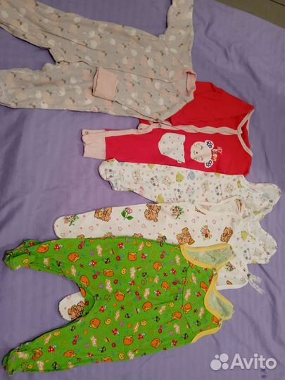 Вещи для новорожденной девочки пакетом (0-3мес)