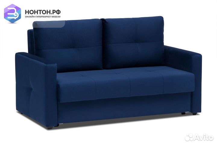 Диван шагающая еврокнижка Вита темно-синий
