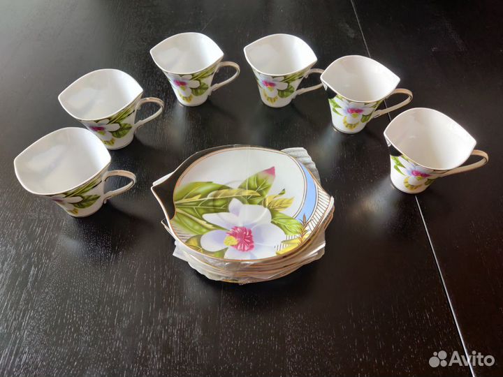 Чайный сервиз на 6 персон из китайского фарфора