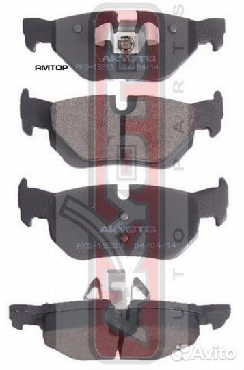 Akyoto AKD-19203 Колодки тормозные дисковые задние
