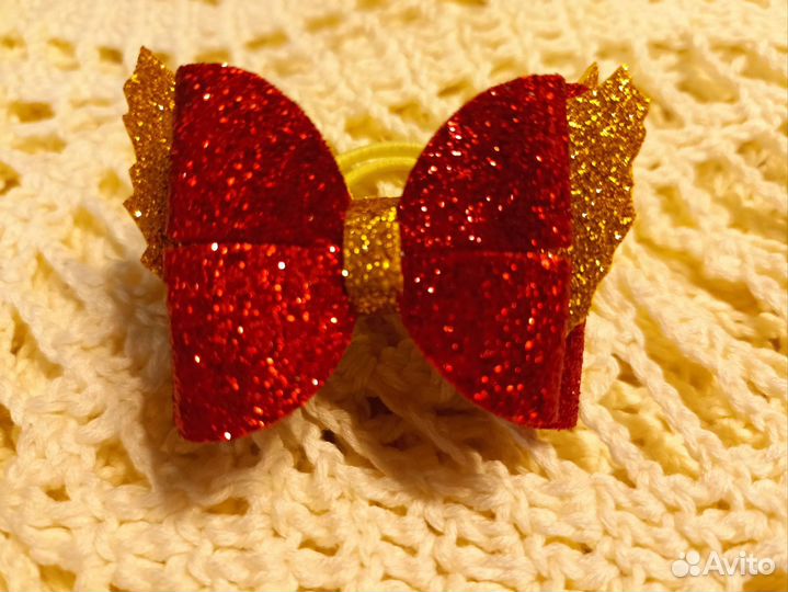 Резинки для волос бантики ручная работа