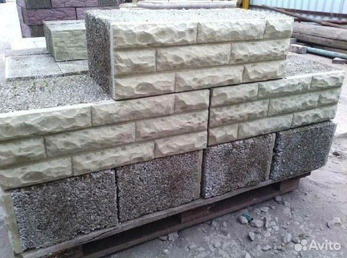 Блок стеновой из капсулированного керамзита облицо