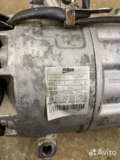 Компрессор кондиционера MR20 nissan