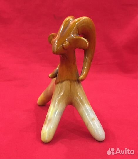 Статуэтка майолика. Архар, Баран. СССР