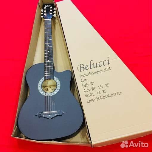 Гитара акустическая новая Belucci 3820 BK