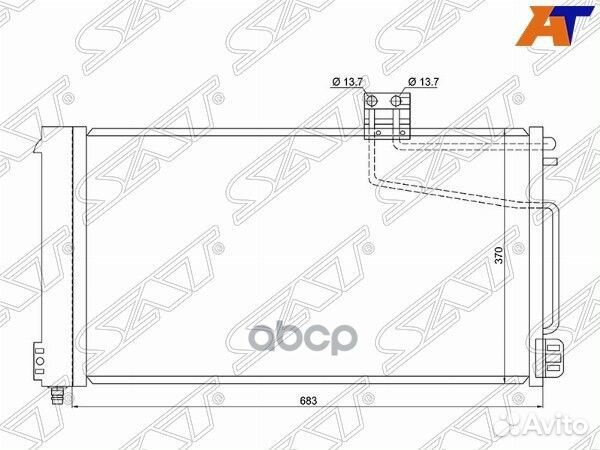 Радиатор кондиционера Mercedes-Benz C-Class 00-08