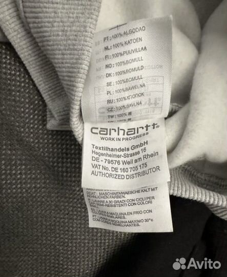 Зип худи carhartt