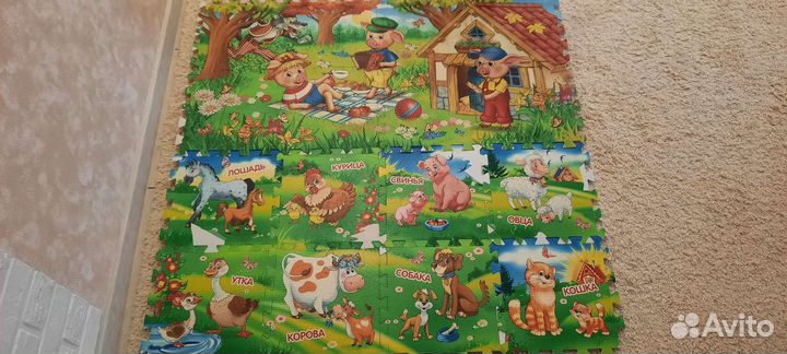 Детский коврик пазл