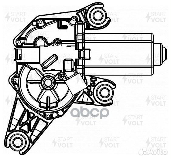 Мотор стеклоочистителя duster 12- sandero 09