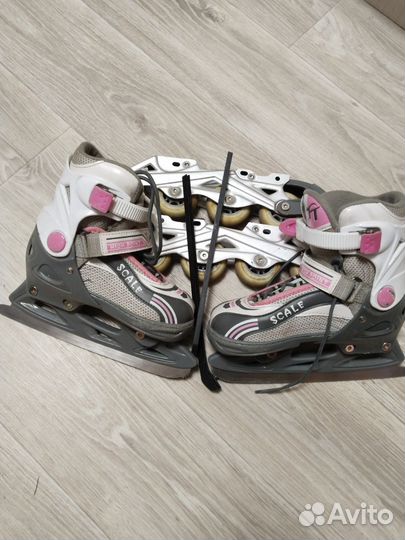 Коньки ролики 2 в 1