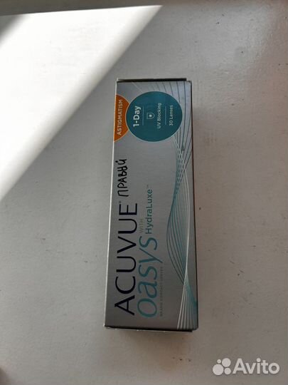 Линзы однодневные астигматизм Acuvue oasys